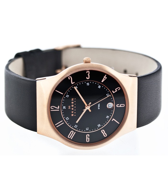 Skagen Leather Classic 233XXLRLB, Skagen Leather Classic 233XXLRLB prices, Skagen Leather Classic 233XXLRLB picture, Skagen Leather Classic 233XXLRLB specifications, Skagen Leather Classic 233XXLRLB reviews