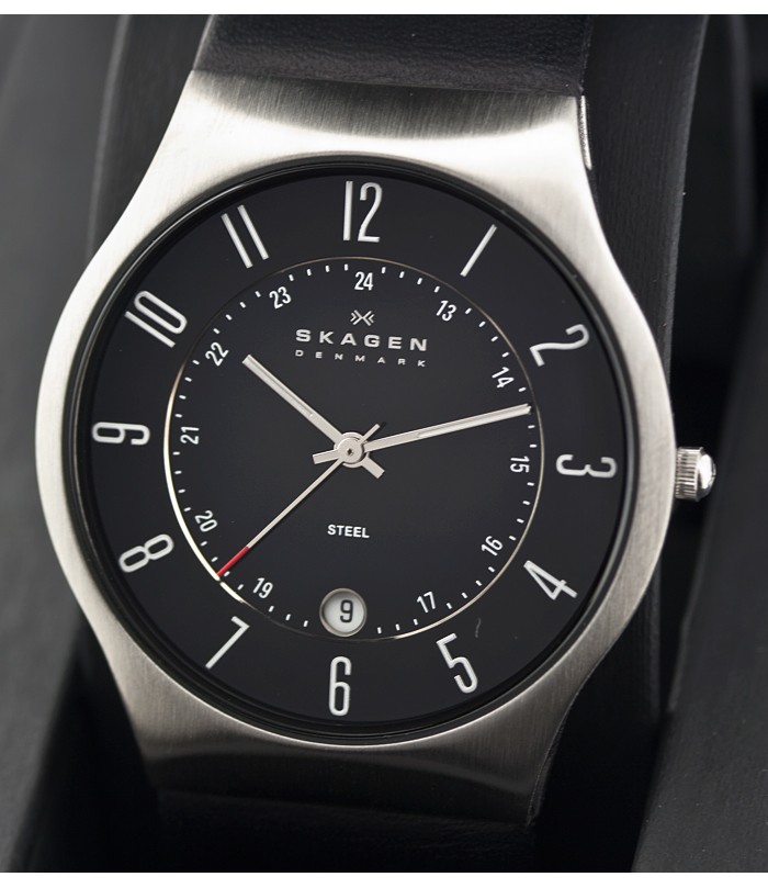 Skagen Leather Classic 233XXLSLB, Skagen Leather Classic 233XXLSLB prices, Skagen Leather Classic 233XXLSLB picture, Skagen Leather Classic 233XXLSLB features, Skagen Leather Classic 233XXLSLB reviews