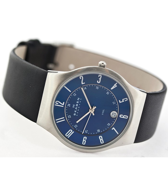 Skagen Leather Classic 233XXLSLN, Skagen Leather Classic 233XXLSLN prices, Skagen Leather Classic 233XXLSLN picture, Skagen Leather Classic 233XXLSLN characteristics, Skagen Leather Classic 233XXLSLN reviews