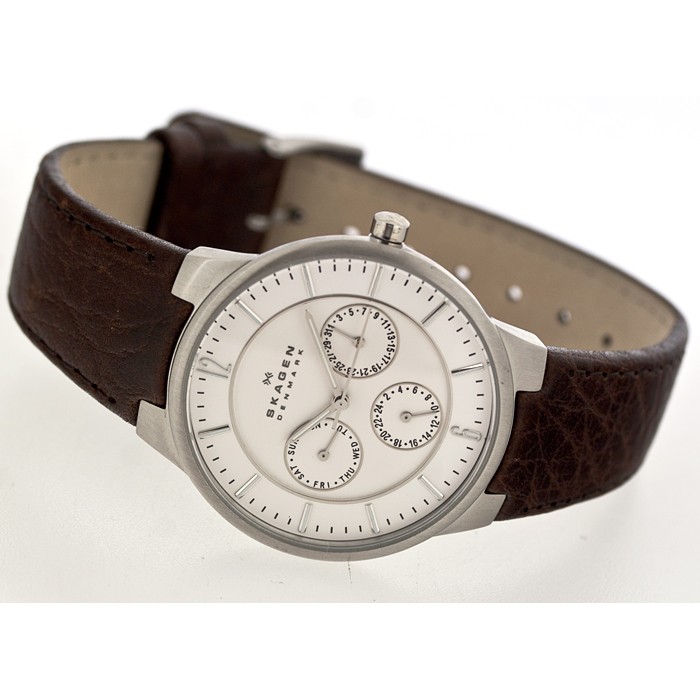 Skagen Leather Classic 331XLSL1, Skagen Leather Classic 331XLSL1 prices, Skagen Leather Classic 331XLSL1 photo, Skagen Leather Classic 331XLSL1 specs, Skagen Leather Classic 331XLSL1 reviews