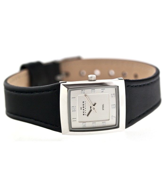 Skagen Leather Rectangular 523XSSLBC, Skagen Leather Rectangular 523XSSLBC prices, Skagen Leather Rectangular 523XSSLBC photo, Skagen Leather Rectangular 523XSSLBC specs, Skagen Leather Rectangular 523XSSLBC reviews