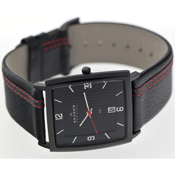 Skagen Leather Rectangular 680LBLBR, Skagen Leather Rectangular 680LBLBR price, Skagen Leather Rectangular 680LBLBR picture, Skagen Leather Rectangular 680LBLBR characteristics, Skagen Leather Rectangular 680LBLBR reviews