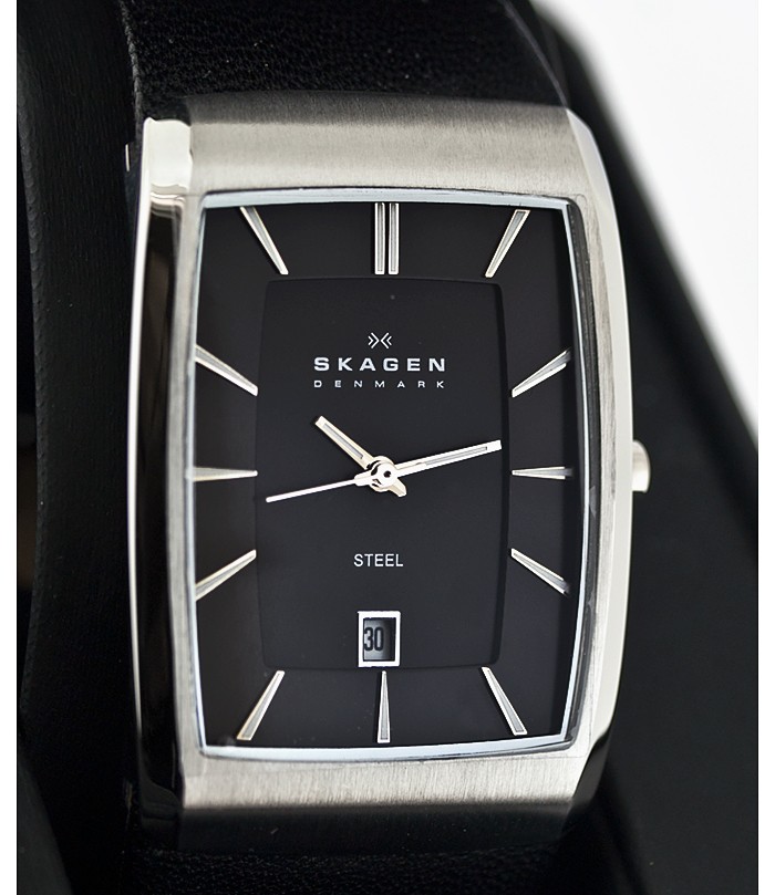 Skagen Leather Rectangular 690LSLB, Skagen Leather Rectangular 690LSLB prices, Skagen Leather Rectangular 690LSLB photo, Skagen Leather Rectangular 690LSLB characteristics, Skagen Leather Rectangular 690LSLB reviews