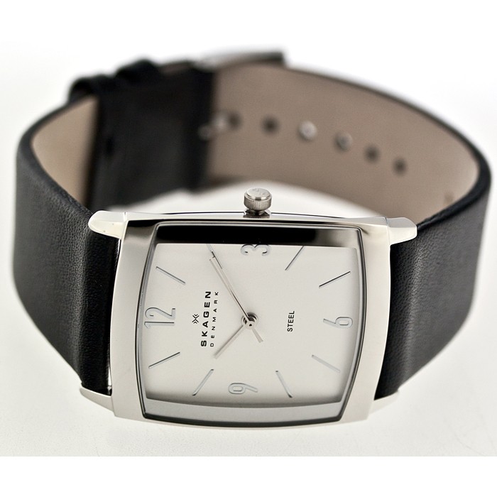 Skagen Leather Rectangular 691LSLS, Skagen Leather Rectangular 691LSLS prices, Skagen Leather Rectangular 691LSLS photo, Skagen Leather Rectangular 691LSLS features, Skagen Leather Rectangular 691LSLS reviews