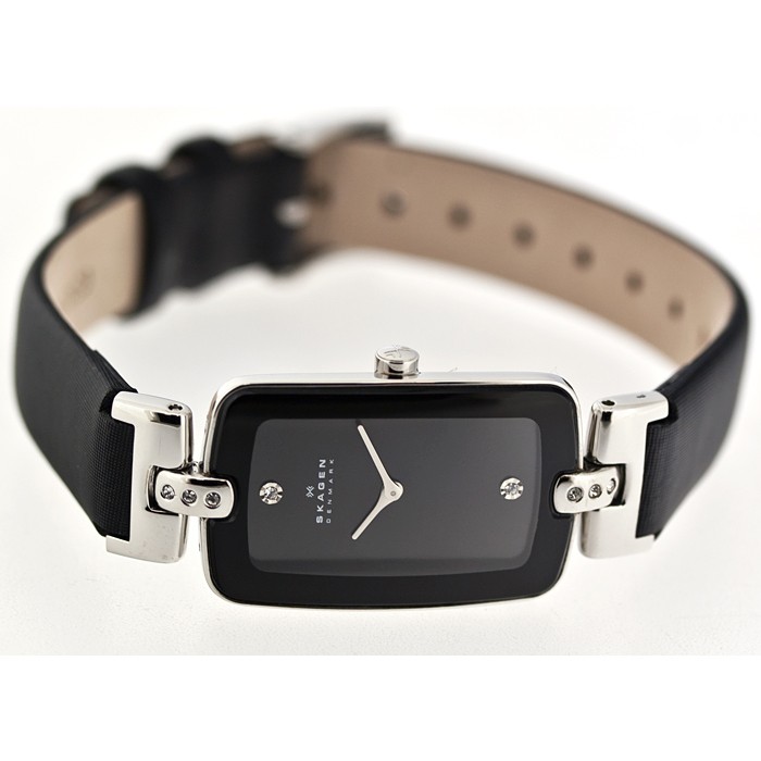 Skagen Leather Rectangular H01SSLB, Skagen Leather Rectangular H01SSLB prices, Skagen Leather Rectangular H01SSLB photo, Skagen Leather Rectangular H01SSLB specs, Skagen Leather Rectangular H01SSLB reviews