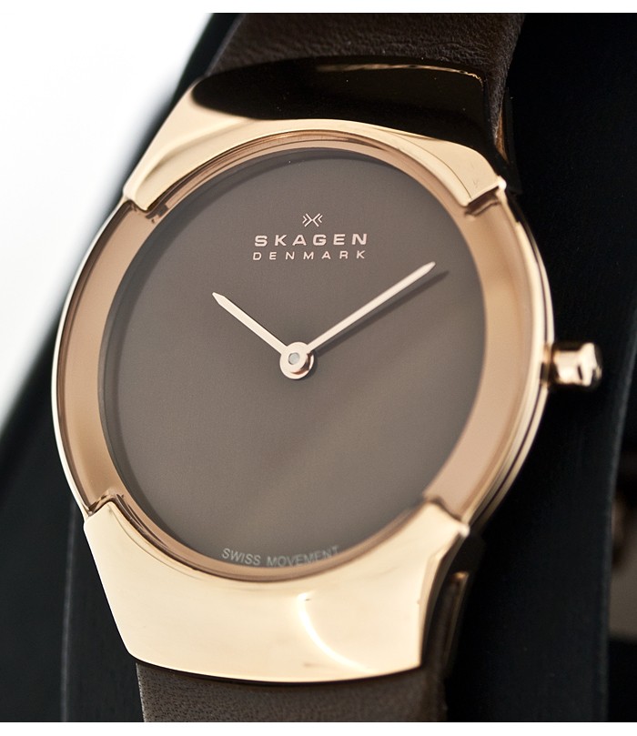 Skagen Leather Swiss 582SRLM, Skagen Leather Swiss 582SRLM prices, Skagen Leather Swiss 582SRLM photos, Skagen Leather Swiss 582SRLM characteristics, Skagen Leather Swiss 582SRLM reviews