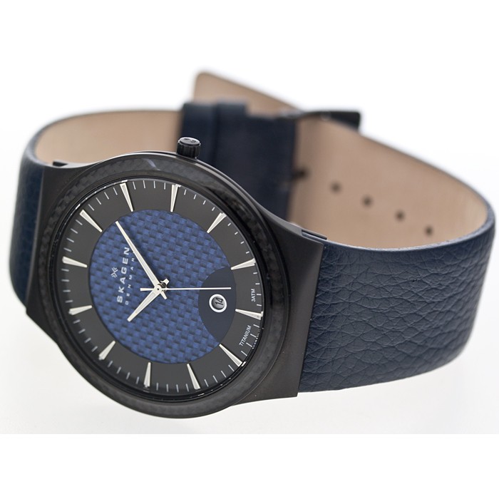 Skagen Leather Titanium 234XXLTBLN, Skagen Leather Titanium 234XXLTBLN prices, Skagen Leather Titanium 234XXLTBLN photo, Skagen Leather Titanium 234XXLTBLN specifications, Skagen Leather Titanium 234XXLTBLN reviews