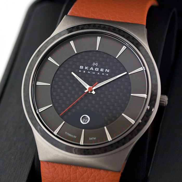 Skagen Leather Titanium 234XXLTLO, Skagen Leather Titanium 234XXLTLO price, Skagen Leather Titanium 234XXLTLO photos, Skagen Leather Titanium 234XXLTLO specs, Skagen Leather Titanium 234XXLTLO reviews