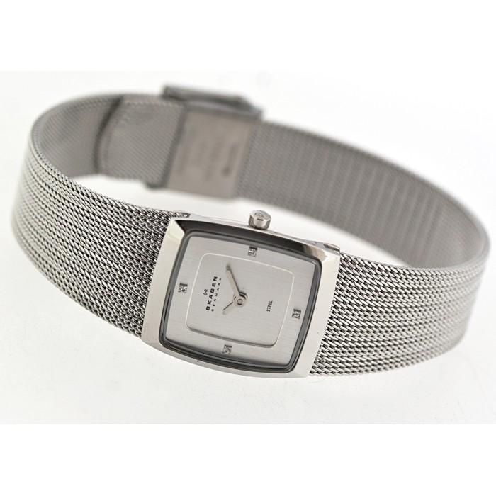 Skagen Mesh Rectangular 380XSSS1, Skagen Mesh Rectangular 380XSSS1 prices, Skagen Mesh Rectangular 380XSSS1 picture, Skagen Mesh Rectangular 380XSSS1 specs, Skagen Mesh Rectangular 380XSSS1 reviews